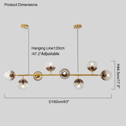 Diff Linear Globe Chandelier-DF2070