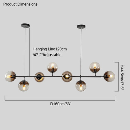 Diff Linear Globe Chandelier-DF2070