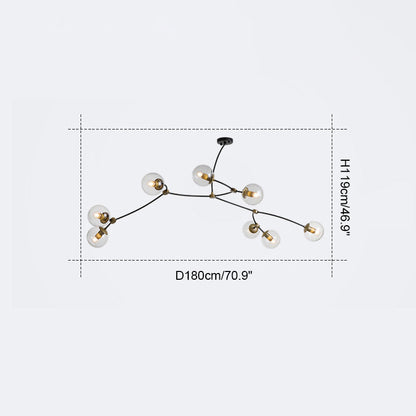 Diff Branching Bubble Chandelier-DF2141