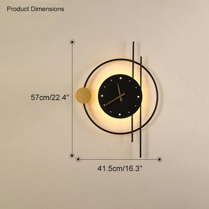 Diff Wall Clock with Led Light-DF6000
