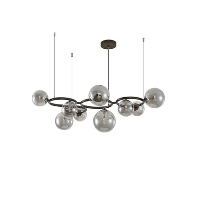 Diff Colored Glass Ball Chandelier-DF2253