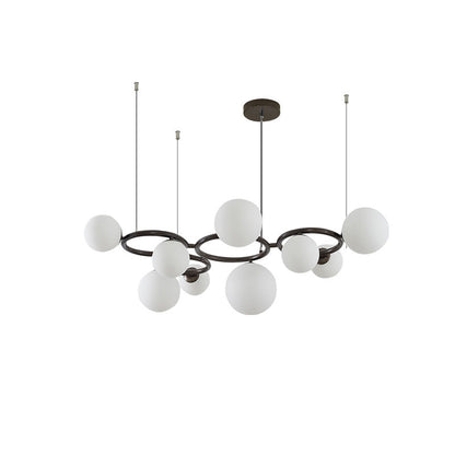 Diff Colored Glass Ball Chandelier-DF2253