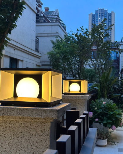 Diff Solar Pillar Outdoor Light-DF9018
