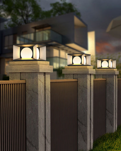 Diff Solar Pillar Outdoor Light-DF9018