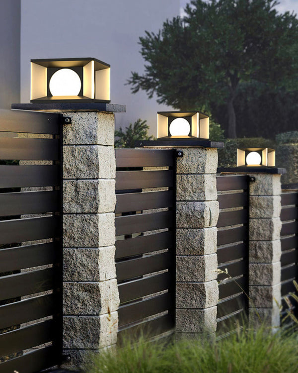 Diff Solar Pillar Outdoor Light-DF9018