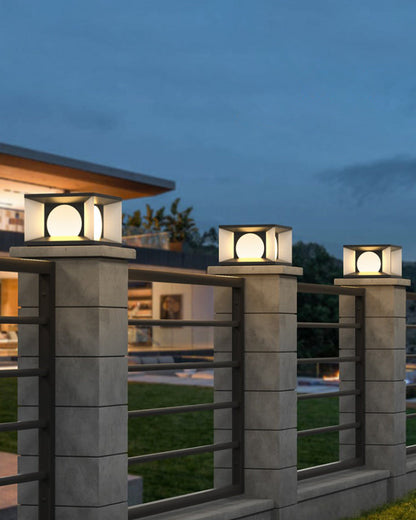 Diff Solar Pillar Outdoor Light-DF9018