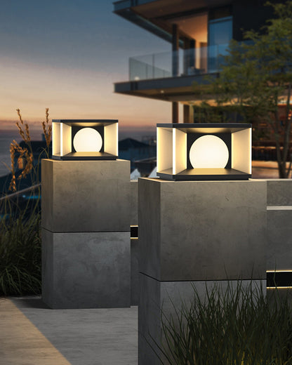 Diff Solar Pillar Outdoor Light-DF9018
