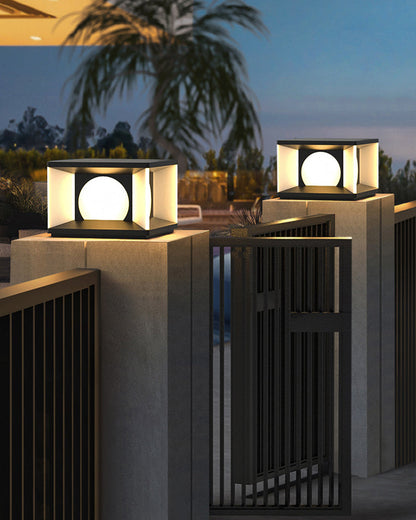 Diff Solar Pillar Outdoor Light-DF9018