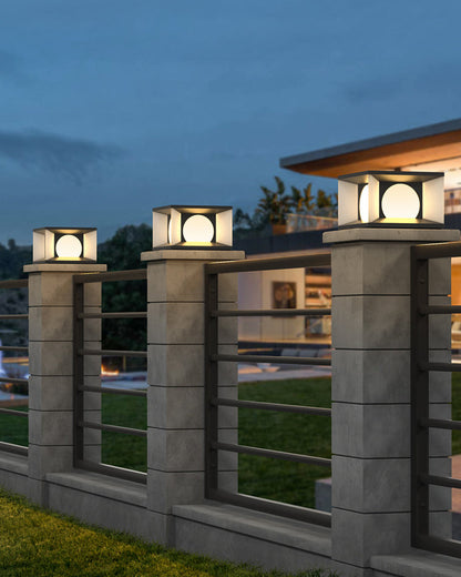 Diff Solar Pillar Outdoor Light-DF9018