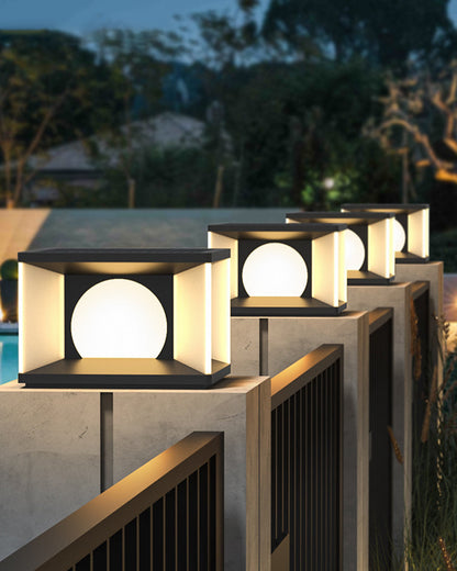 Diff Solar Pillar Outdoor Light-DF9018