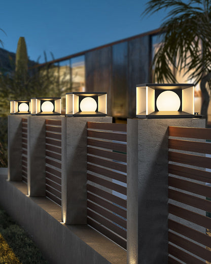Diff Solar Pillar Outdoor Light-DF9018