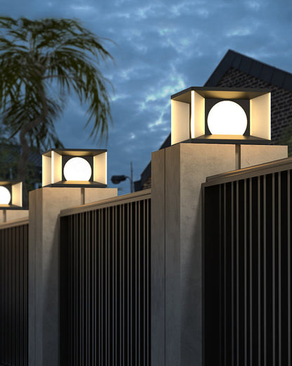 Diff Solar Pillar Outdoor Light-DF9018