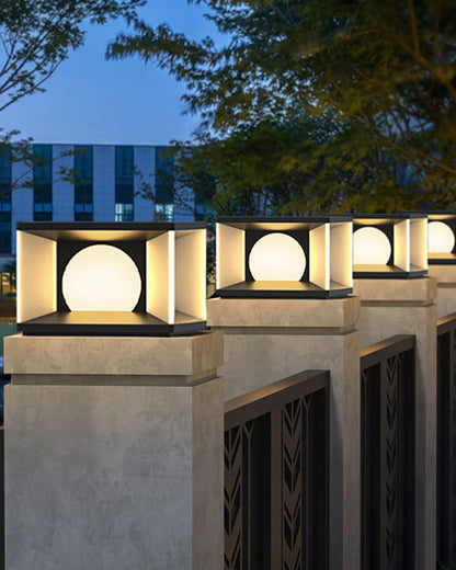 Diff Solar Pillar Outdoor Light-DF9018
