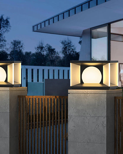 Diff Solar Pillar Outdoor Light-DF9018