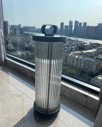 Diff Solar Pleated Glass Lantern Outdoor Light-DF9043