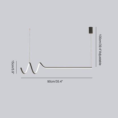 Diff Spiral Linear Pendant Light-DF2021