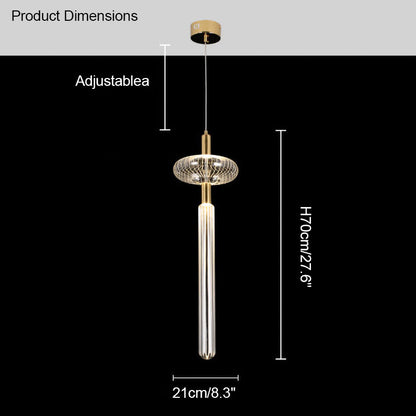 Diff Cypher Vertical/Horizontal Glass Pendant light-DF2153