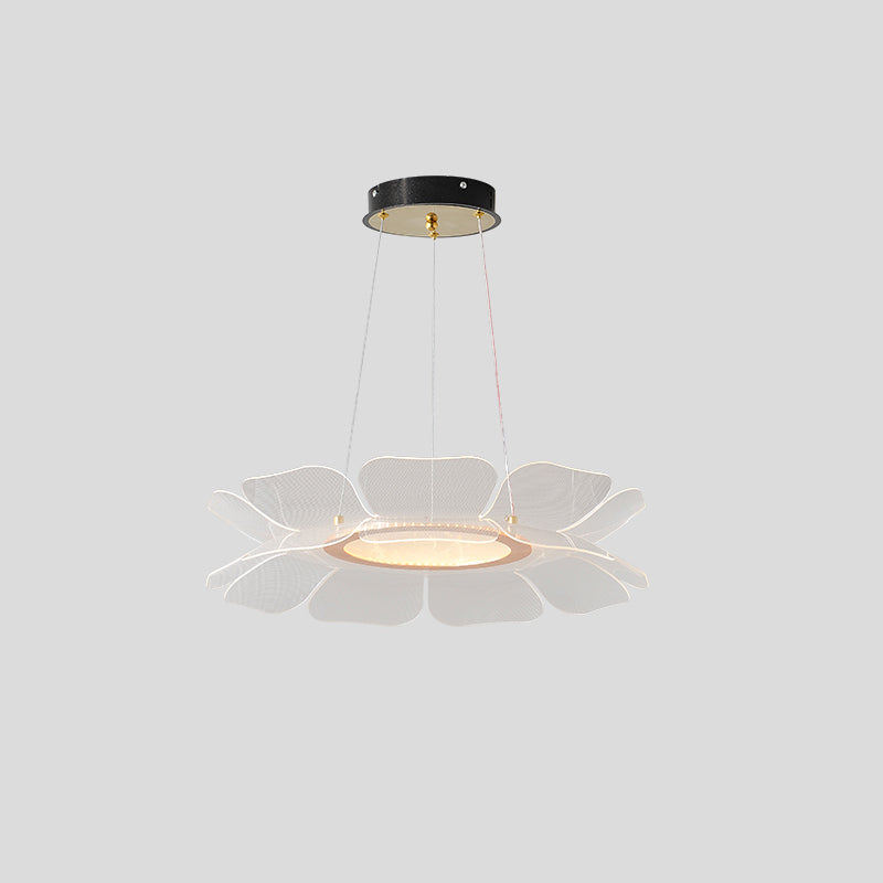 Diff Champagne Gold Acrylic Flower Chandelier-DF2275