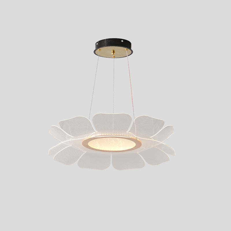 Diff Champagne Gold Acrylic Flower Chandelier-DF2275