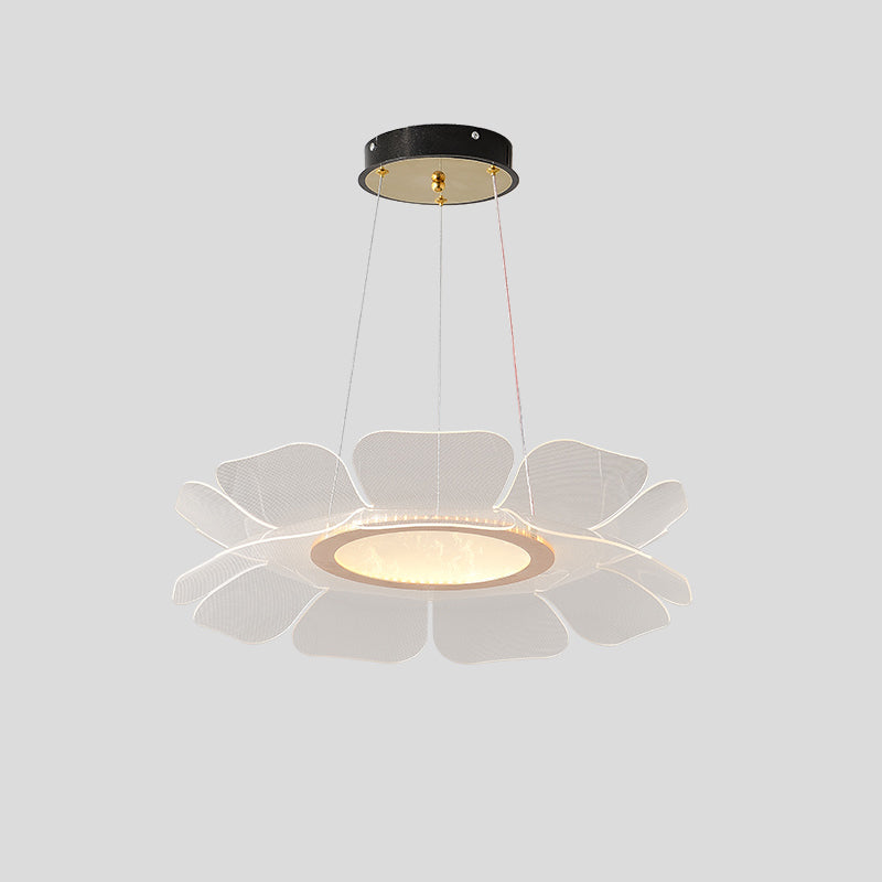 Diff Champagne Gold Acrylic Flower Chandelier-DF2275