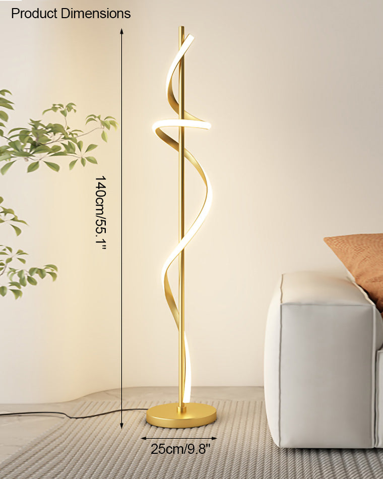 Diff Dimmable Spiral Floor Lamp-DF7073