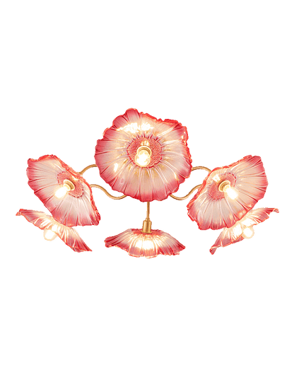 Diff Lotus Leaf Flower Flush Mount Ceiling Light-DF1026