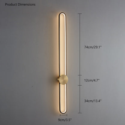 Diff Long Oval LED Wall Sconce-DF6032