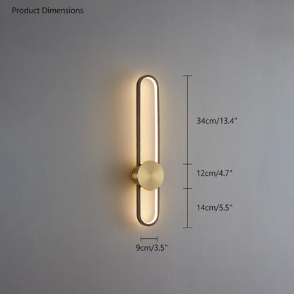 Diff Long Oval LED Wall Sconce-DF6032