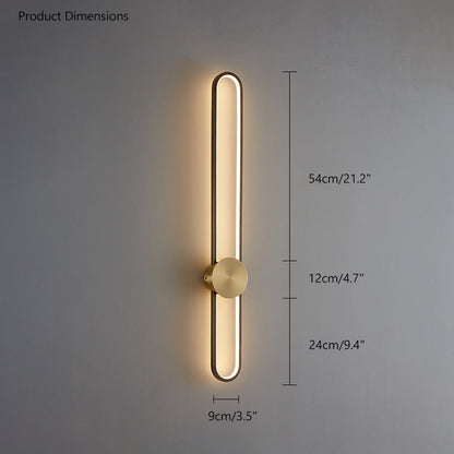 Diff Long Oval LED Wall Sconce-DF6032