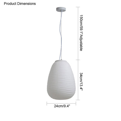 Diff Lantern Blown Glass Pendant Light-DF2151