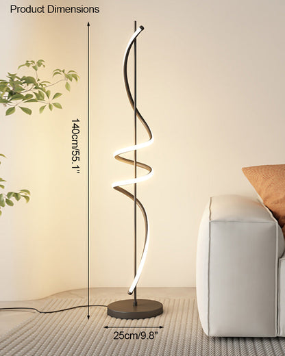 Diff Dimmable Spiral Floor Lamp-DF7073