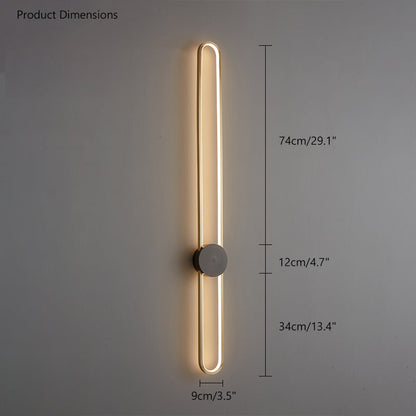 Diff Long Oval LED Wall Sconce-DF6032