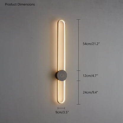 Diff Long Oval LED Wall Sconce-DF6032