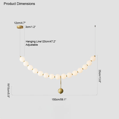 Diff String Pearl Chandelier-DF2102