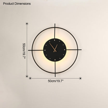 Diff Wall Clock with Led Light-DF6085