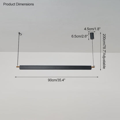 Diff Black Linear Pendant Light-DF2182