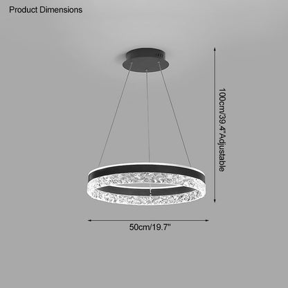 Diff Acrylic Circular LED Chandelier-DF2171