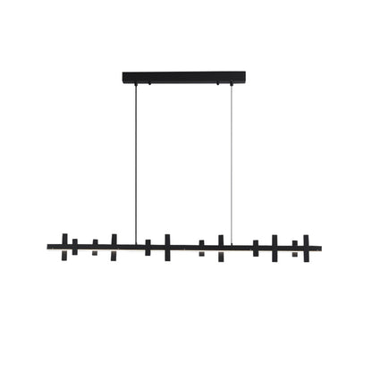 Diff Black Brass Linear Chandelier-DF2231
