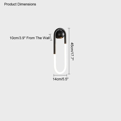 Diff Dimmble Oval Led Brass Wall Sconce with Remote-DF6097