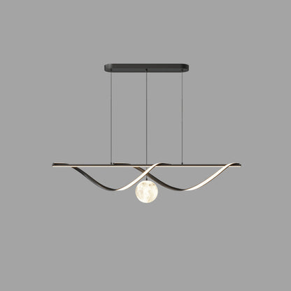 Diff Moon Sculptural Linear Chandelier-DF2239