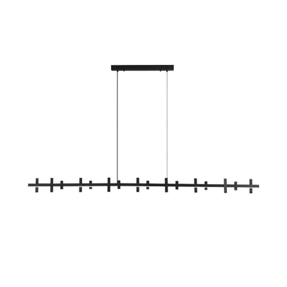 Diff Black Brass Linear Chandelier-DF2231