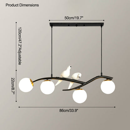 Diff Branching Frosted Glass Bubble Chandelier-DF2258