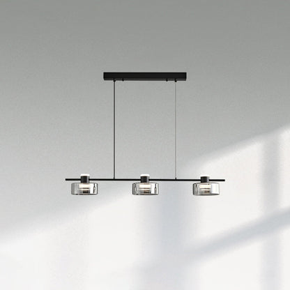Diff Black Brass Linear Chandelier-DF2232