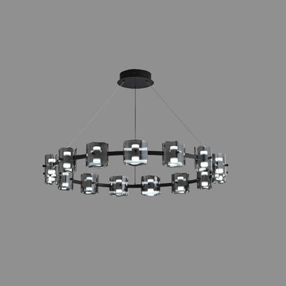 Diff Circular Glass Chandelier-DF2218