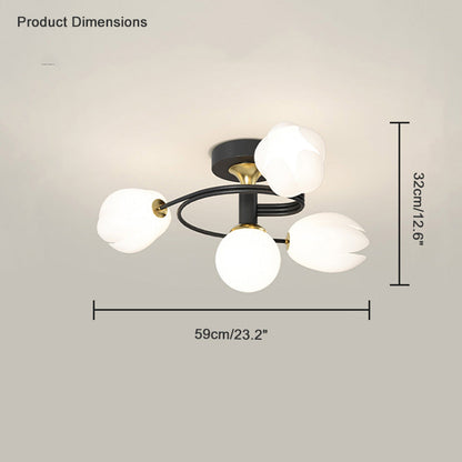 Diff Fancy Magnolia Flower Ceiling Light-DF1045