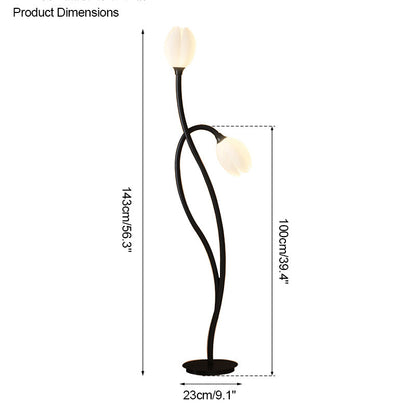Diff 2-bulb Flower Floor Lamp-DF7070