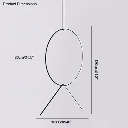 Diff Long Geometric Chandelier-DF2118