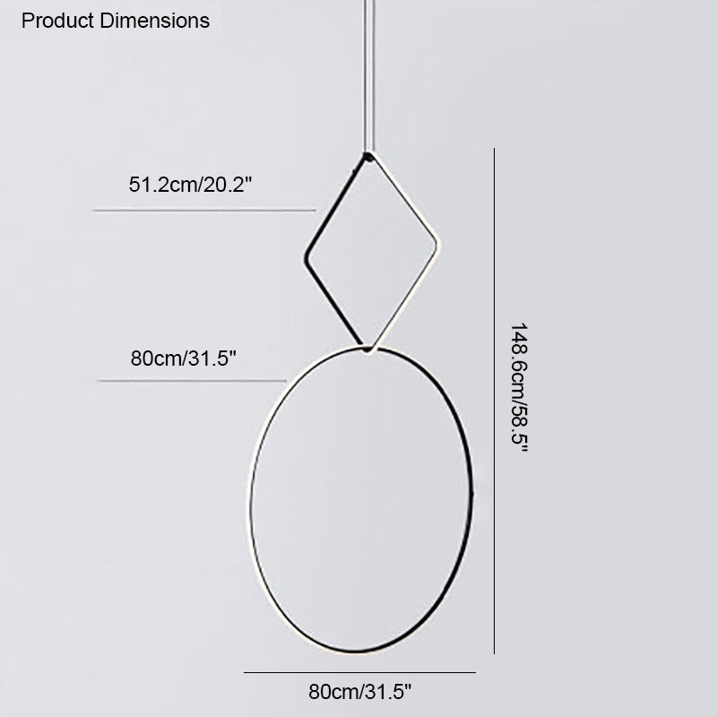 Diff Long Geometric Chandelier-DF2118