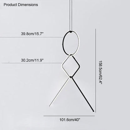Diff Long Geometric Chandelier-DF2118