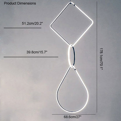 Diff Long Geometric Chandelier-DF2118